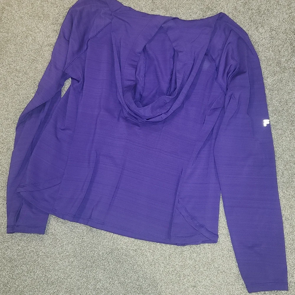 Fila Women's Purple Long Sleeve Sweatshirt - Picture 4 of 8